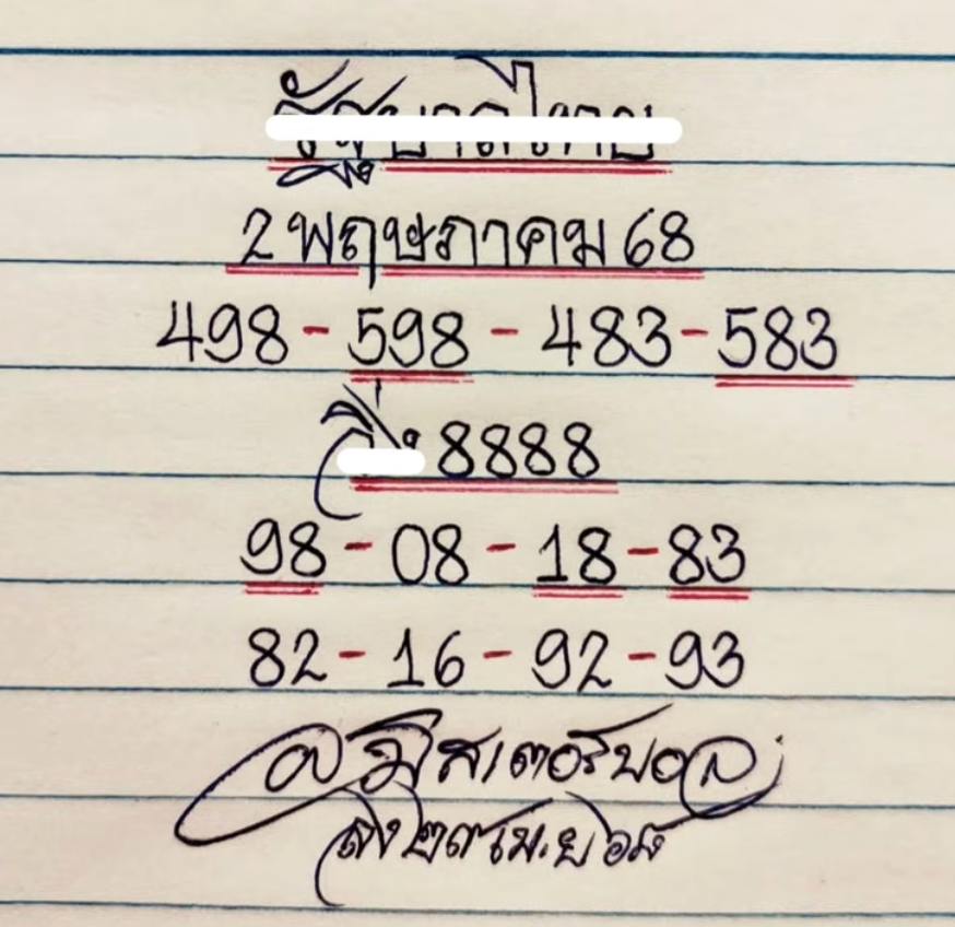 หวยมิสเตอร์บอล 2/5/68